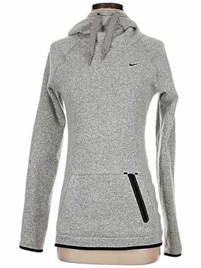 Nike Knit Therma Fit Slouchy Neck Pullover Hoodie
